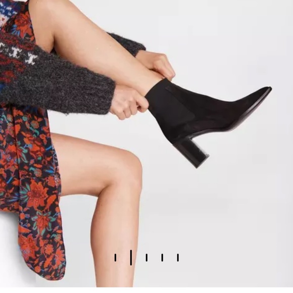 Rag & Bone Black Suede Ankle Boot - Picture 3 of 3